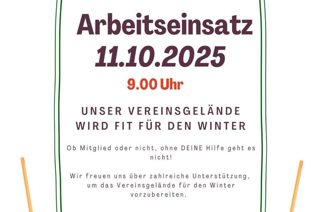 Arbeitseinsatz 11.10.2025